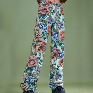 Jaded London Woven Vintage Floral Jeans 